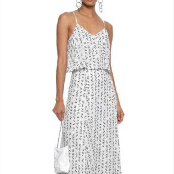 Halston Heritage Dresses & Skirts - *NEW* white Halston maxi dress with black accents
